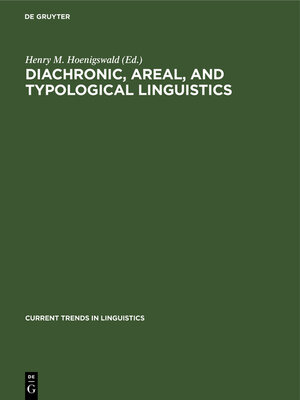 cover image of Diachronic, areal, and typological Linguistics